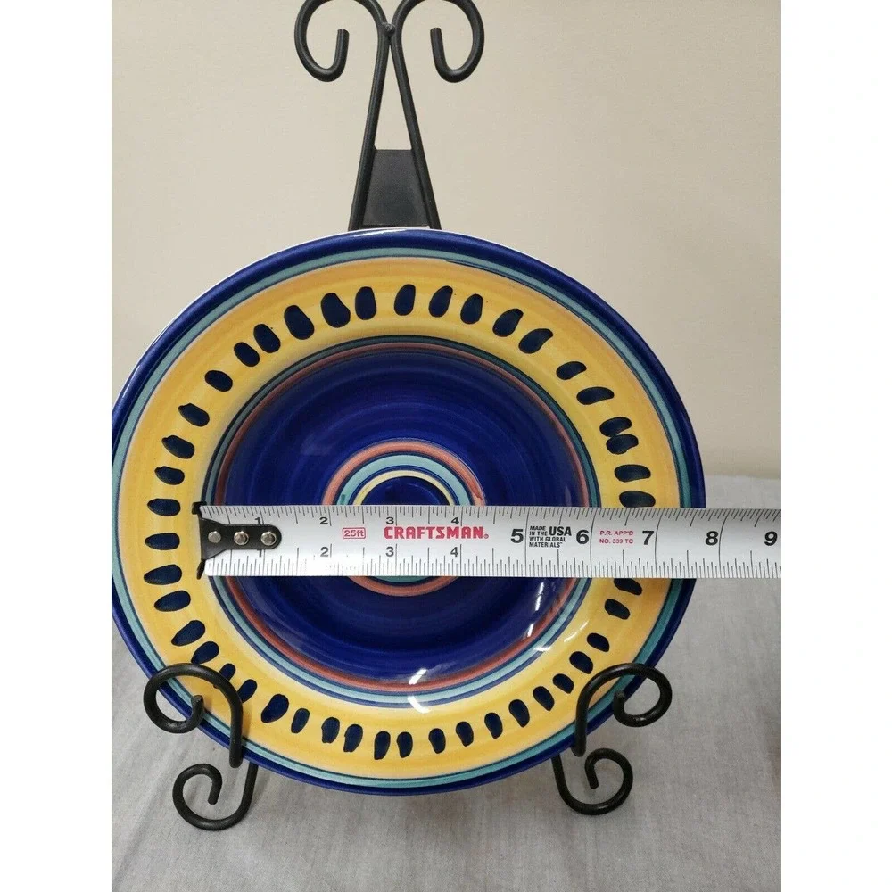 Pier 1 ITALIAN SWIRL Rimmed 9-1/2
